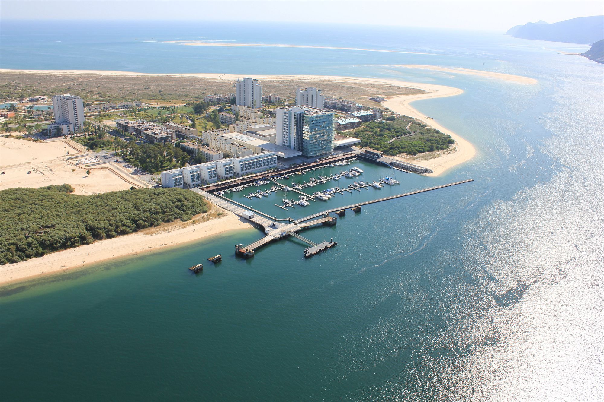 The Editory By The Sea Troia Comporta Hotel Exterior photo Aerial view of the resort